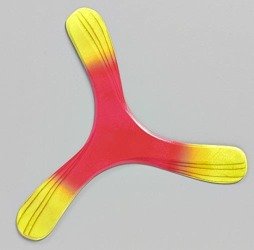 Trójpłat Fluoro Pomarańczowy bumerang powracający ze sklejki lotniczej