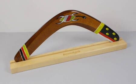 Engraved stand for boomerang Banan Rogal colorless #comeback