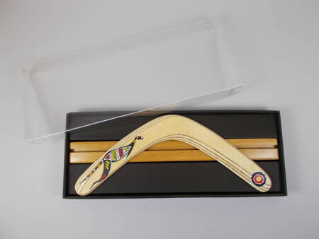 Gift set Ethno Banana Kangaroo CLS boomerang with stand in a special box