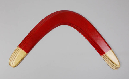 Rogal Red returning wooden boomerang