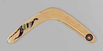 Banan Ethno Kangaroo CLS decorated wooden returning boomerang