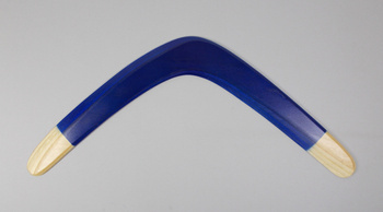 Banan XL Blue wooden Returning Boomerang