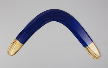 Rogal Blue returning wooden boomerang