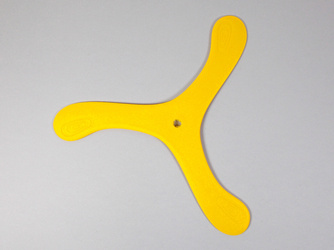 Renner Yellow Boomerang – basic version of right-handed copolymer returning boomerang