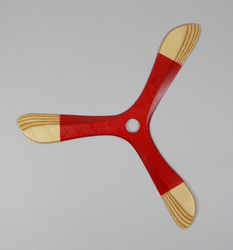 Yeti Red wooden returning boomerang