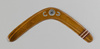 Banan Ethno Straightening Spears decorated wooden returning boomerang