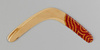 Banan Ethno Tjukurrpa decorated wooden returning boomerang