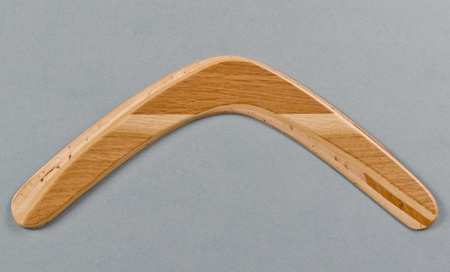 Banan Oak returning wooden boomerang