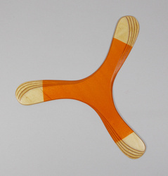 Trójpłat Orange wooden returning boomerang