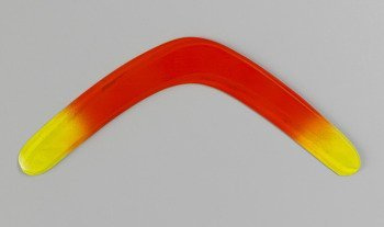 Banan Fluoro Orange returning wooden boomerang