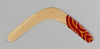 Banan Ethno Tjukurrpa decorated wooden returning boomerang